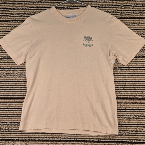 CARNE BOLLENTE Beige Tan Cotton Virgo Partners Crew Cotton‎ Medium Mens T Shirt - Picture 2 of 9